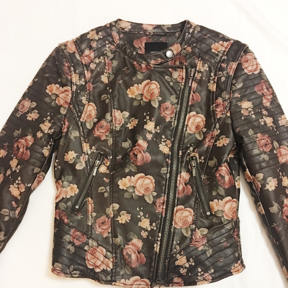 Forever 21 pollyster motor jacket